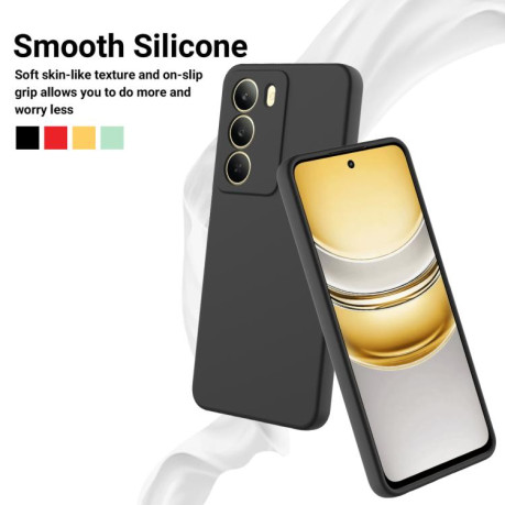 Силіконовий чохол Solid Color Liquid Silicone на Realme C75 5G / C73 5G - чорний