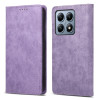 Чехол-книжка Business Solid Color Magnetic RFID Leather на Xiaomi 14T Pro - фиолетовый