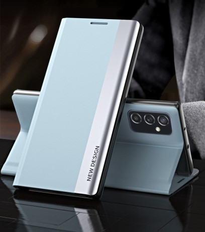 Чехол-книжка Electroplated Ultra-Thin для Samsung Galaxy M23 - голубой