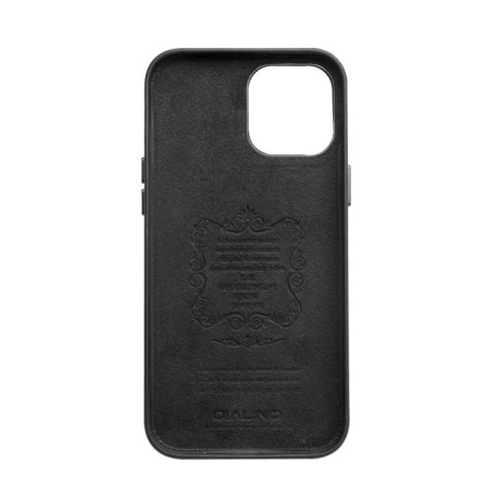 Шкіряний чохол QIALINO Cowhide Leather Case для iPhone 12 Pro Max - чорний