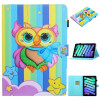 Чехол-книжка Coloured Drawing для iPad mini 6 - Rainbow Owl