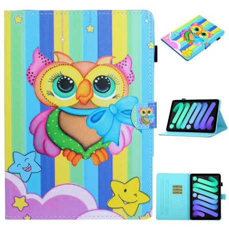 Чохол-книжка Coloured Drawing для iPad mini 6 - Rainbow Owl