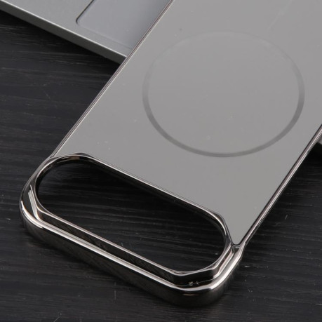 Противоударный чехол Electroplating Frameless Frosted Anti-Glare PC MagSafe для iPhone Air - Gray