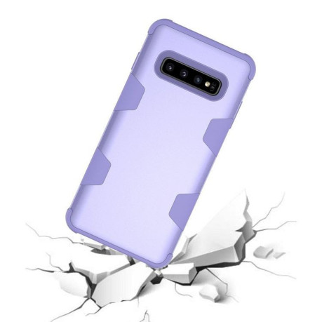 Протиударний чохол A Style 3 in 1 Hybrid Back Cover на Samsung Galaxy S10+/S10 Plus-фіолетовий