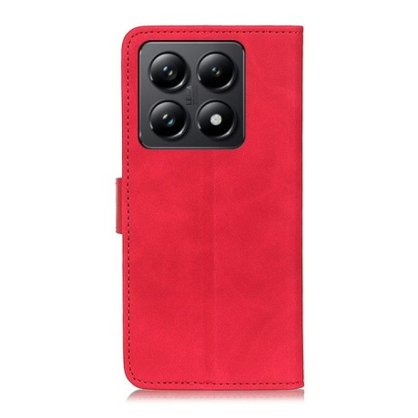 Чохол-книжка KHAZNEH Cowhide Texture на Xiaomi 14T Pro - червоний