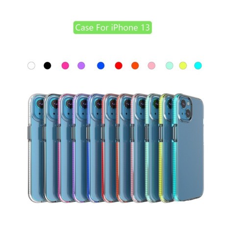 Ударозащитный чехол Double-color для iPhone 14/13 - фиолетовый