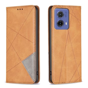 Чохол-книжка Rhombus Texture для Motorola Moto G85 - жовтий