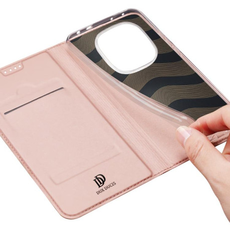 Чохол-книжка DUX DUCIS Skin Pro Series на Xiaomi Redmi Note 14 Pro 4G - рожеве золото