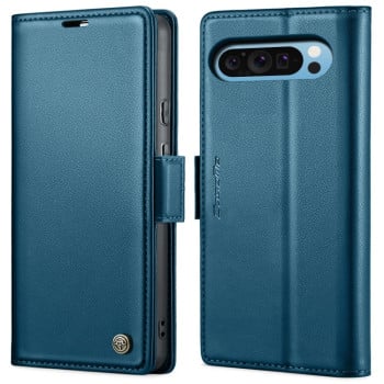 Чохол-книжка CaseMe 023 Butterfly Buckle Litchi Texture RFID Anti-theft Leather для Google Pixel 9 Pro XL - синій