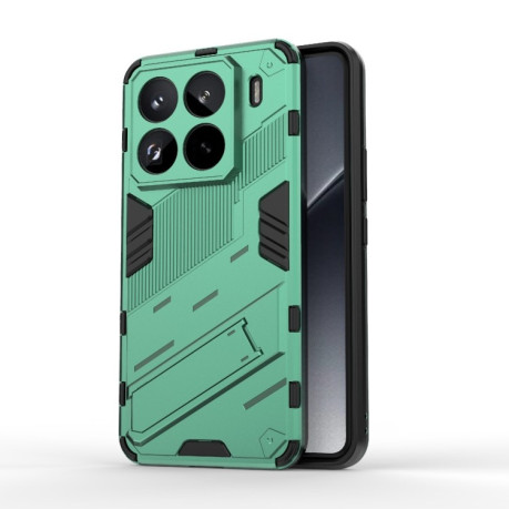 Противоударный чехол Punk Armor для Xiaomi 15 Pro 5G - зеленый