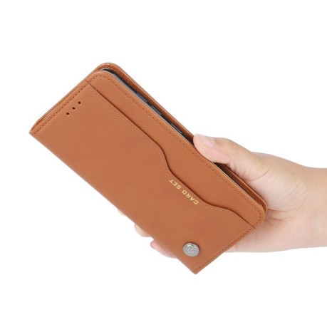 Чохол-книжка Knead Skin Texture Samsung Galaxy Note 20 Ultra - коричневий