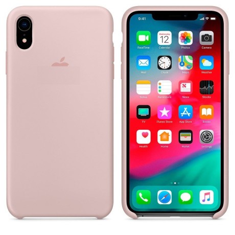 Силіконовий чохол Silicone Case Pink Sand на iPhone XR