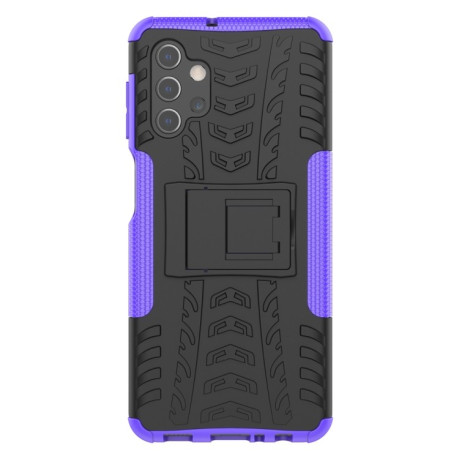 Противоударный чехол Tire Texture на Samsung Galaxy A32 5G - фиолетовый