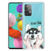 Протиударний чохол Colored Drawing Clear Samsung Galaxy A52/A52s - Pinch Face Dog