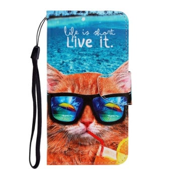 Чехол-книжка Colored Drawing на Xiaomi Redmi Note 11 Pro 5G (China)/11 Pro+ - Underwater Cat