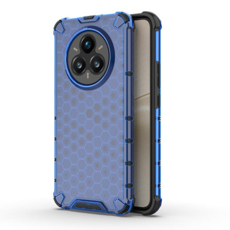 Противоударный чехол Honeycomb на Realme 14 Pro+ 5G - синий