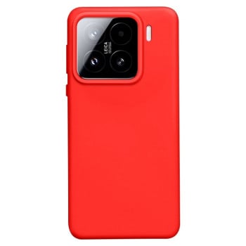 Силиконовый чехол Solid Color Liquid на Xiaomi 15 - красный