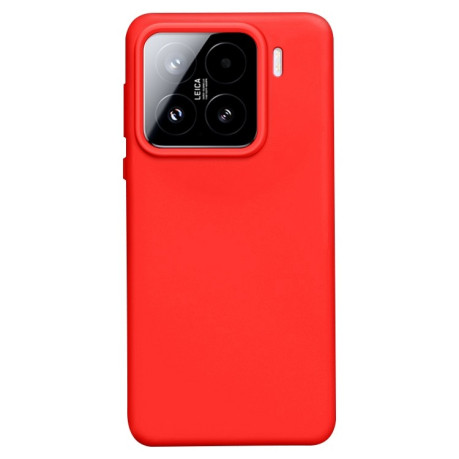 Силіконовий чохол Solid Color Liquid на Xiaomi 15 - червоний