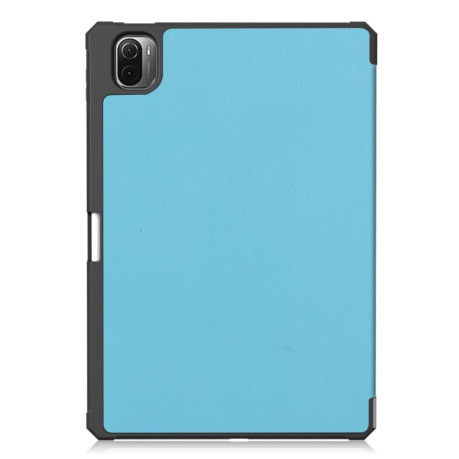 Чехол-книжка Custer Pattern Pure Color на Xiaomi Pad 5 / 5 Pro - голубой