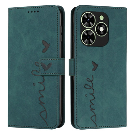 Чехол-книжка Retro Skin Feel Amile для Infinix Smart 8 - зеленый