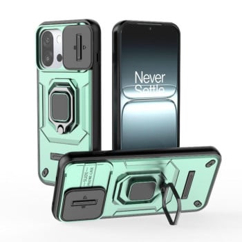 Противоударный чехол Sliding Camshield для OnePlus 13T 5G - зеленый