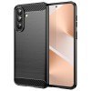 Чехол Brushed Texture Carbon Fiber на Samsung Galaxy A57 5G — чёрный
