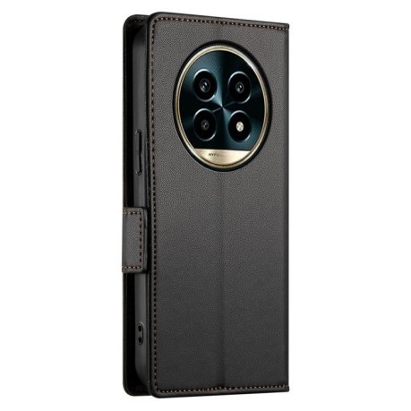 Чехол-книжка Side Buckle Magnetic Frosted Leather для Realme 13 Pro / 13 Pro+ Global - черный