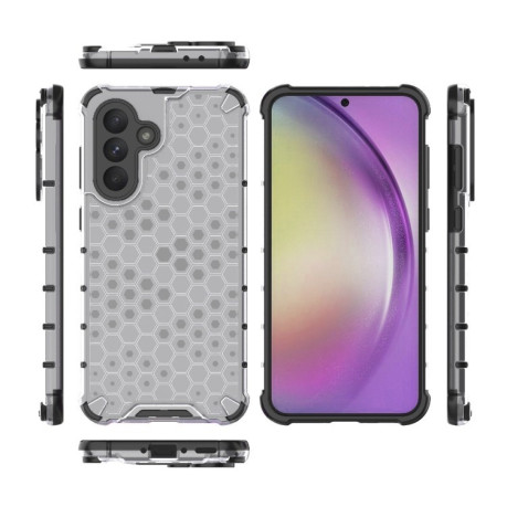 Противоударный чехол Honeycomb на Samsung Galaxy A56 5G - белый