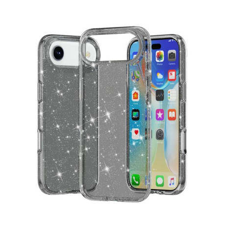 Протиударний чохол Terminator Style Glitter для iPhone 17 - чорний