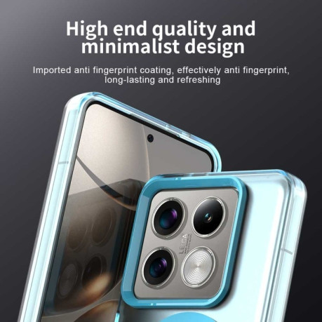 Протиударний чохол MagSafe Holder PC Hybrid для Xiaomi 14T Pro - синій