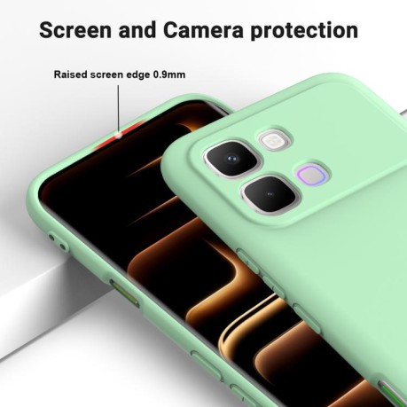 Силіконовий чохол Solid Color Liquid Silicone для Infinix Note Edge 5G — зелений