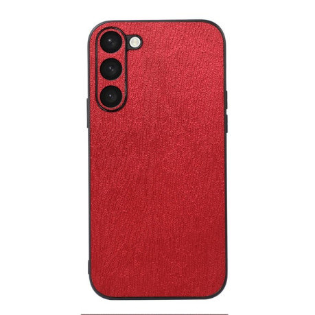 Противоударный чехол Wood Texture для Samsung Galaxy S23 5G - красный