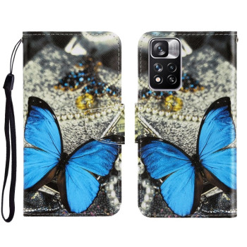 Чехол-книжка Colored Drawing на Xiaomi Redmi Note 11 Pro 5G (China)/11 Pro+ - A Butterfly