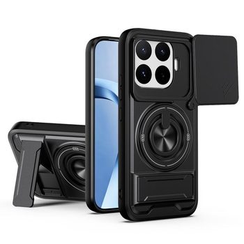 Протиударний чохол Lens Sliding Window Multifunctional Magnetic Shockproof зі шторкою камери на Xiaomi 17T Pro 5G — чорний