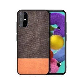 Чохол протиударний Cloth Texture на Samsung Galaxy S20 Ultra-коричневий