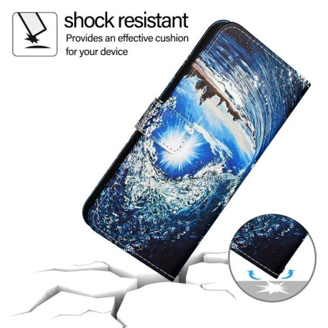 Чохол-книжка Pattern Plain Weave для Samsung Galaxy S24 FE 5G - Waves And Sun