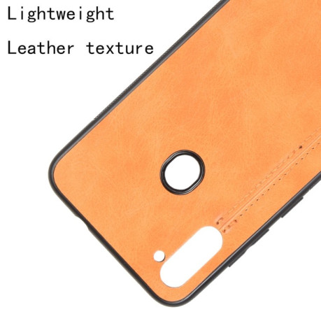 Ударозащитный чехол Sewing Cow Pattern на Samsung Galaxy A11/M11 - оранжевый