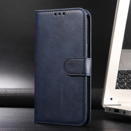 Чехол-книжка Classic Calf Texture Flip Leather для OPPO Reno13 Global - синий