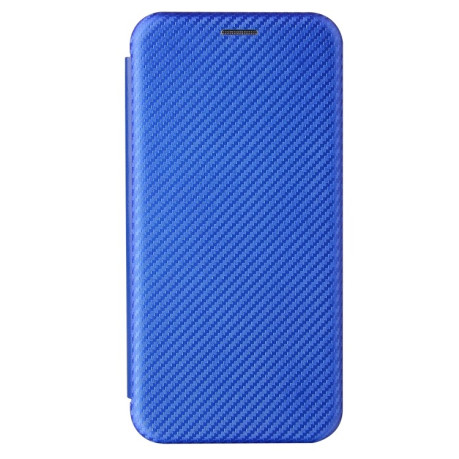 Чехол-книжка Carbon Fiber Texture на Xiaomi Poco M3 - синий