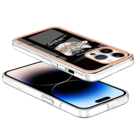 Противоударный чехол Electroplating IMD для iPhone 15 Pro Max 5G - Natural Growth