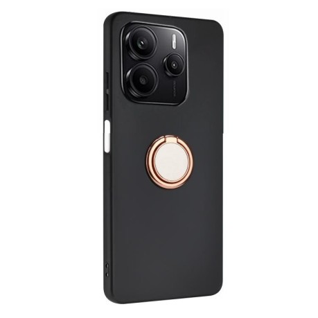 Протиударний чохол Matte with Ring Holder для Xiaomi Redmi Note 14 4G - рожеве золото