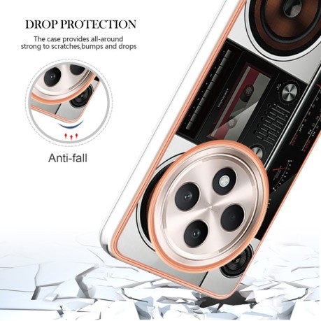 Протиударний чохол Electroplating IMD для OPPO Reno12 F/12 FS 5G - Radio