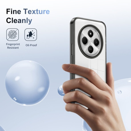 Чохол протиударний Anti-slip Clear Acrylic Hybrid для Xiaomi Redmi 14C 4G/Poco C75/Redmi A4 5G - чорний