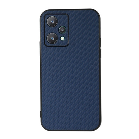 Противоударный чехол Carbon Fiber Skin для Realme 9 Pro - синий