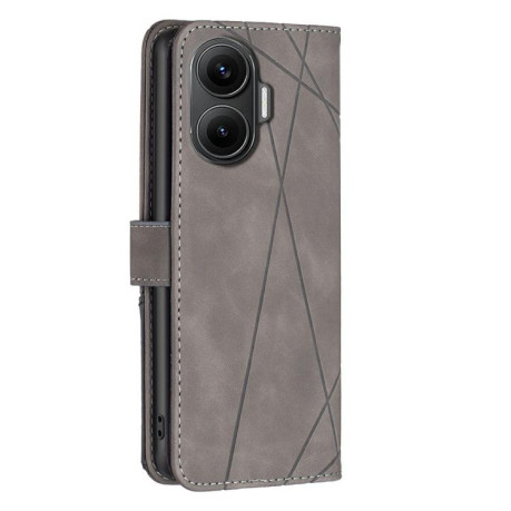 Чехол-книжка Rhombus Texture для Xiaomi Poco F7 5G - серый