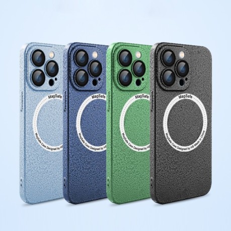 Протиударний чохол Ice Texture MagSafe для iPhone 14 Pro - синій