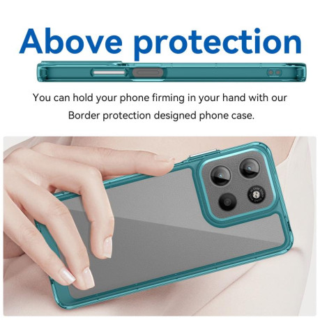 Протиударний чохол Colorful Acrylic Series для Motorola Moto G15 - синій