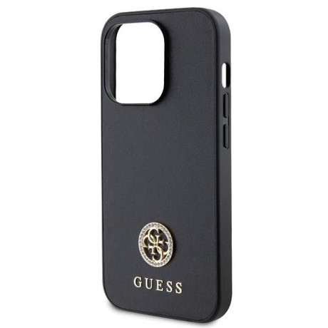 Оригинальный чехол Guess Strass Metal для iPhone 15 Pro Max - black(GUHCP15XPS4DGPK)