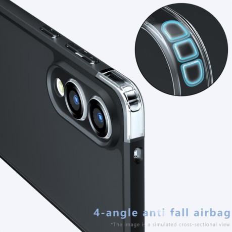 Противоударный чехол Armor Precise Hole PC Hybrid TPU для Samsung Galaxy S25 Edge 5G - черный