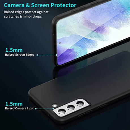 Противоударный чехол Liquid Silicone Full (Magsafe) для Samsung Galaxy S24+ 5G - черный